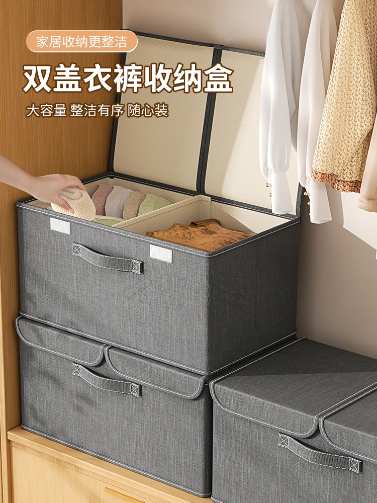 

Clothing storage box Collapsible student dormitory bed organizer Closet Clothing storage box for home use
