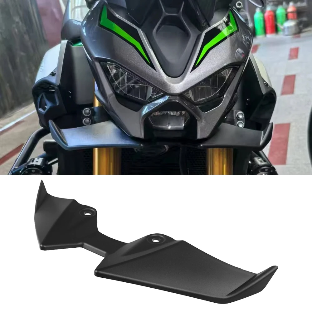 Фото Для мотоциклов Kawasaki Z500 2024-2026, Z900 2025: Аэродинамический передний спойлер, комплект обтекателей с эффектом прижимного давления, винглеты №1