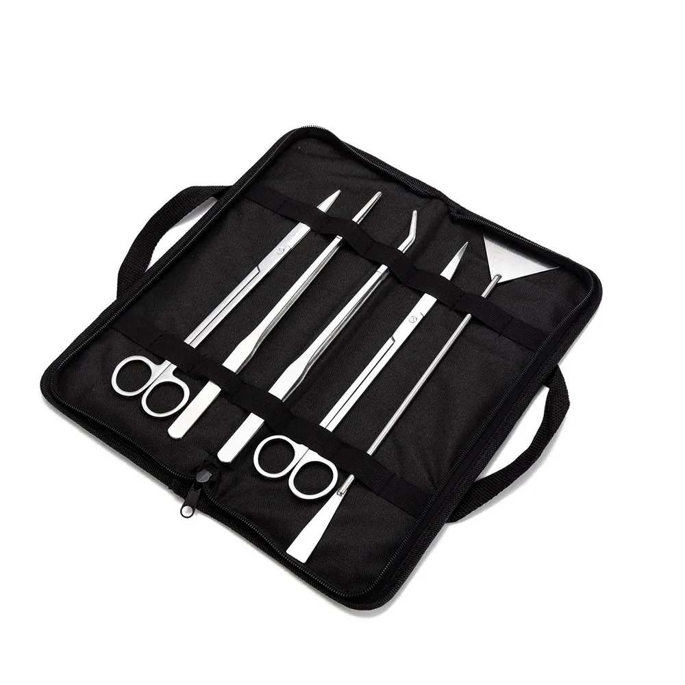 Aquarium Tank Aquascaping Tools Scissor Tweezers Tool Stainless Steel Aquatic Plants Set for Maintenance |