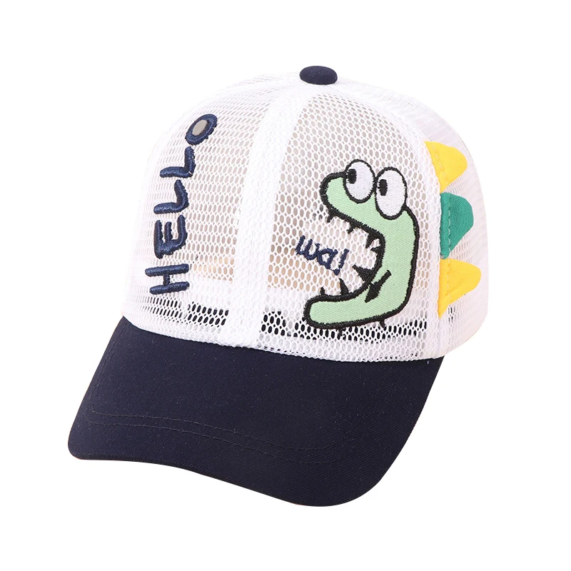

Kids Hats Children's Explosive Models Boys Girls Sunshade Baby Baseball Cap Hollow Embroidered Summer Sunscreen Peaked Cap