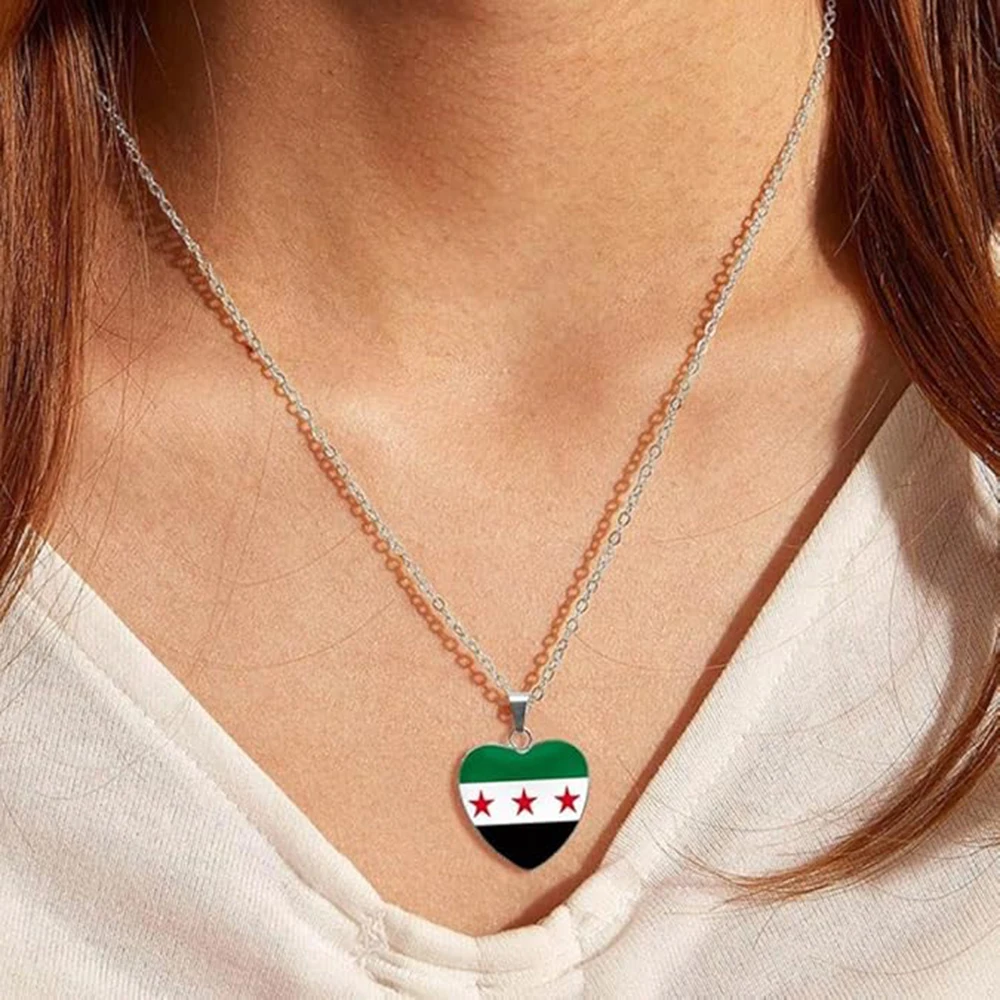 Оптовая продажа ожерелья с подвеской в виде карты Сирии ювелирные изделия из