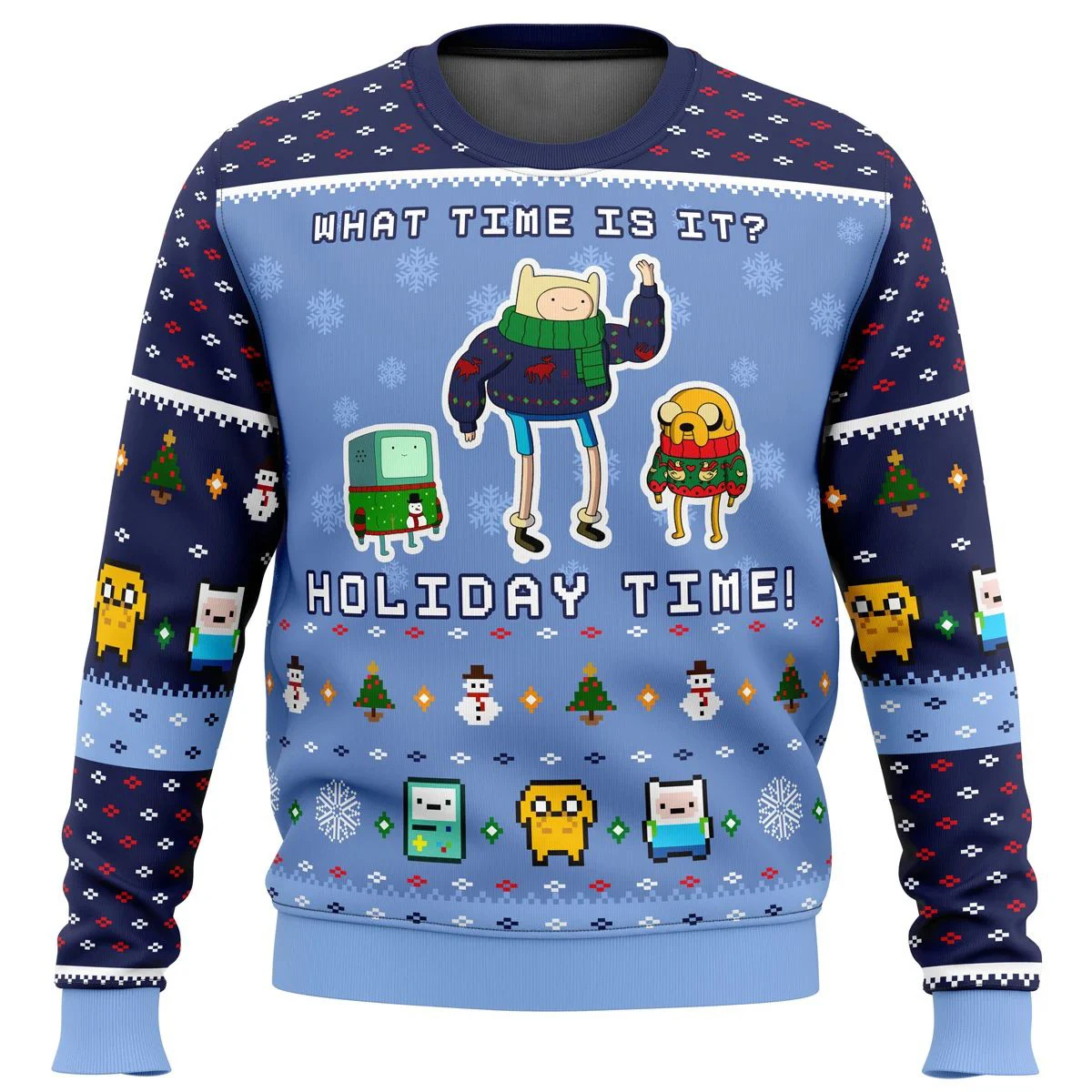 

Adventure Time Christmas Quest Ugly Christmas Sweater Christmas Sweater gift Santa Claus pullover men 3D Sweatshirt and top autu