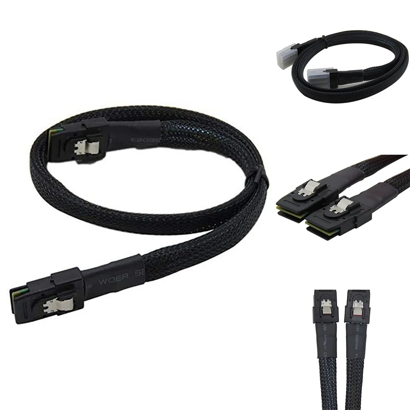 

MOOL Built-In Mini Sas Sff-8087 To Sff-8087 Cable, 36P To Mini Sas 36P Cable, Mainboard Server Hard Disk Cable