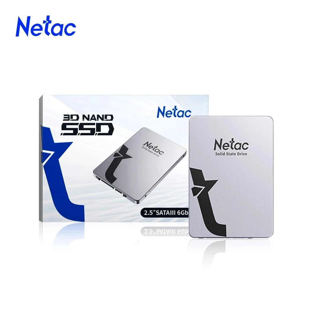 Жесткий диск Netac SSD 1 ТБ 240 ГБ 128 256 512 2 HDD SATA3 Внутренний твердотельный жесткий для