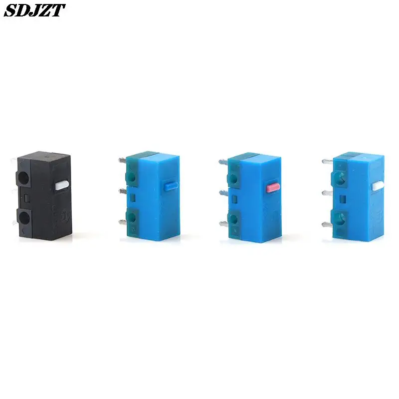 

2PCS New Arrival HUANO Micro Switch Blue Shell White/Blue/Pink Dot Clicks Life Computer Mouse Button