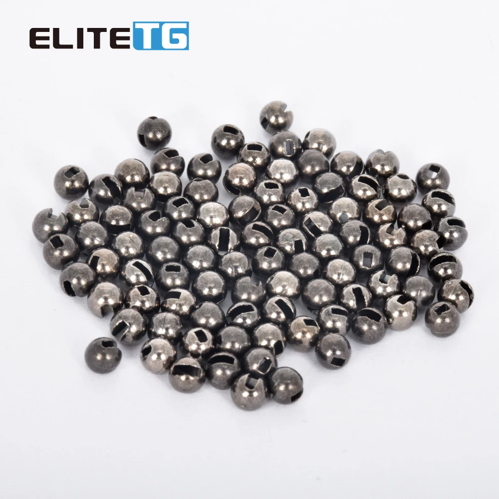 Фото Набор вольфрамовых бусин Elite TG, 200 шт., 1.5-3.5 мм, с прорезями, для вязания мушек, 4 цвета/50 шт. №5