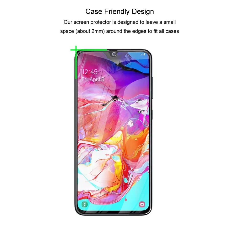 For Samsung Galaxy A70 A70s Tempered Glass Screen Protectors Protective Guard Film HD Clear