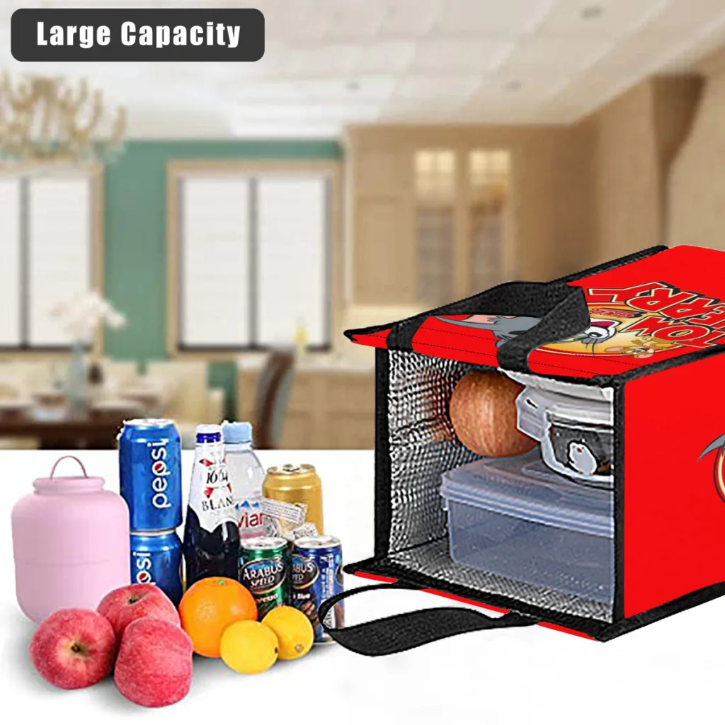 Сумка для обеда Tom Baby Jerry школы водонепроницаемая термохолодильник пикника