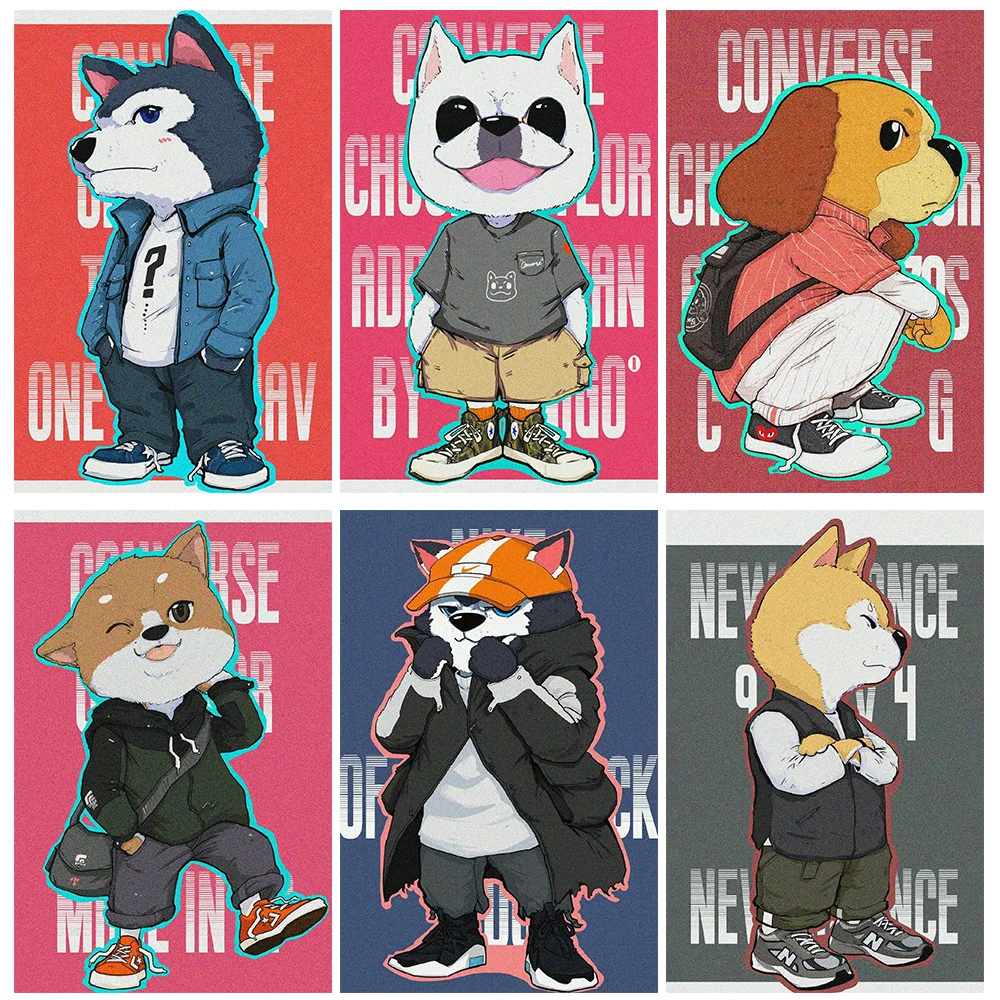 

5d Diamond Painting Cartoon Puppy Full Square Round Rhinestone Animal Living Room Exquisite Decorative Painting Mosaic Gift DIY