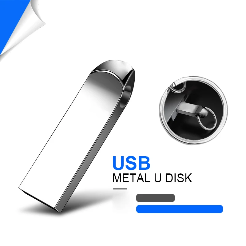 

256GB 128GB 64GB 32GB USB 2.0 Metal Flash Drives Thumb Drive 64 GB Wateproof Jump Drive 64G Memory Stick for Storage and Backup