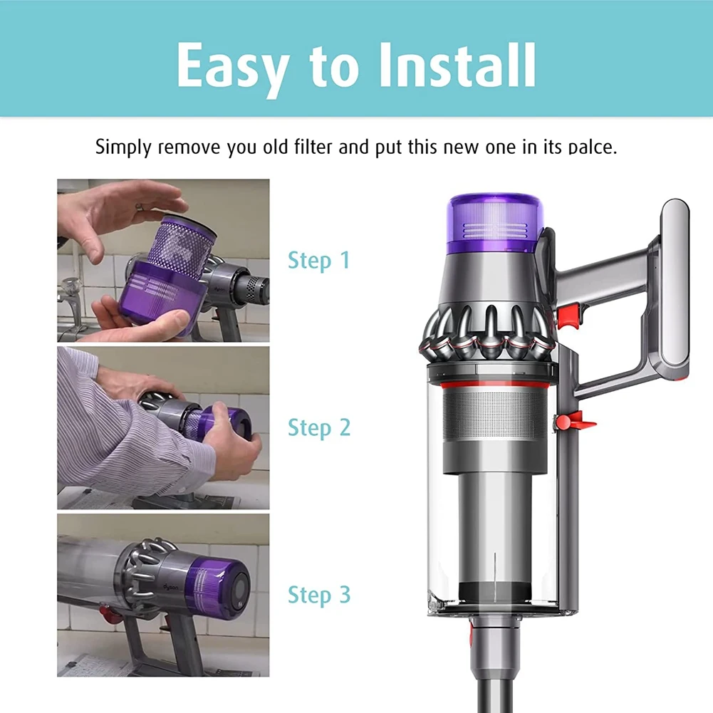 

HEPA-фильтры для Dyson V11 Outsize, V11 Outsize Origin, Outsize Absolute + пылесос, детали 970422-01, 2 шт.