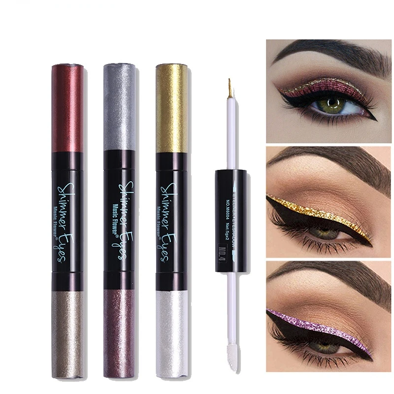 

Liquid Eyeshadow + Eye Liner Juego De Delineador De Ojos, Resistente Al Agua, De Larga Duración, Mate, Maquillaje, Cosmético