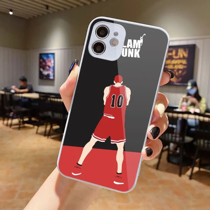 

Крутой чехол Slam Dunk для телефона iPhone 14, 13, 12, 11 Pro Max, X, XR, XS, 8, 7 Plus, чехол для телефона из жидкого стекла