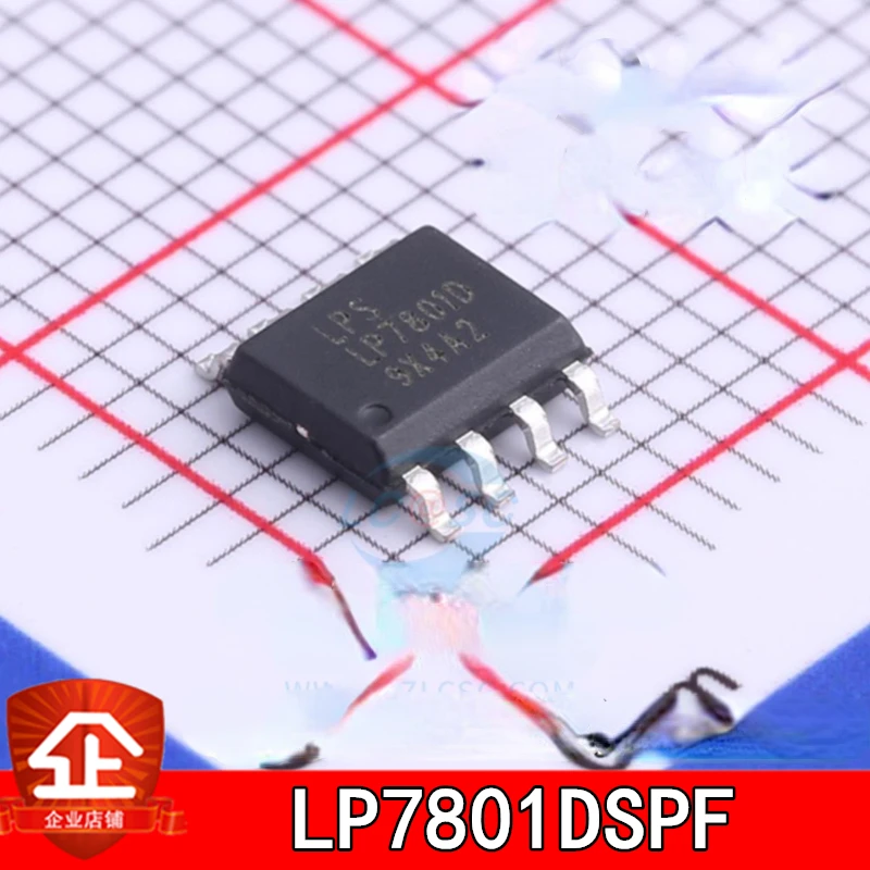 

10pcs New and original LP7801DSPF ESOP-8 Screen printing:LP7801D Battery power management chip LP7801DSPF LP7801 SOP8