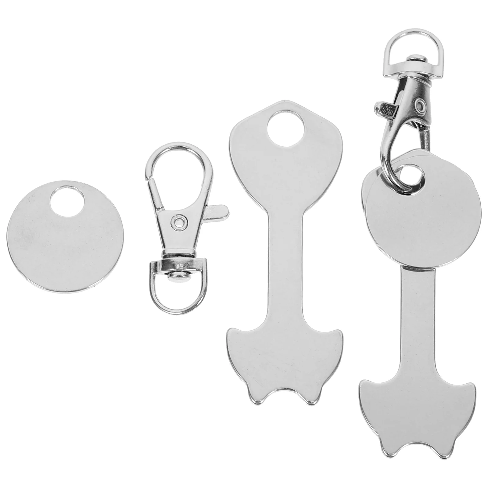 

Shopping Keychain Trolley Cart Tokens Key Tokenrings Quarter Metal Ring Chain Portable Keychains Steel Stainless Holderchange