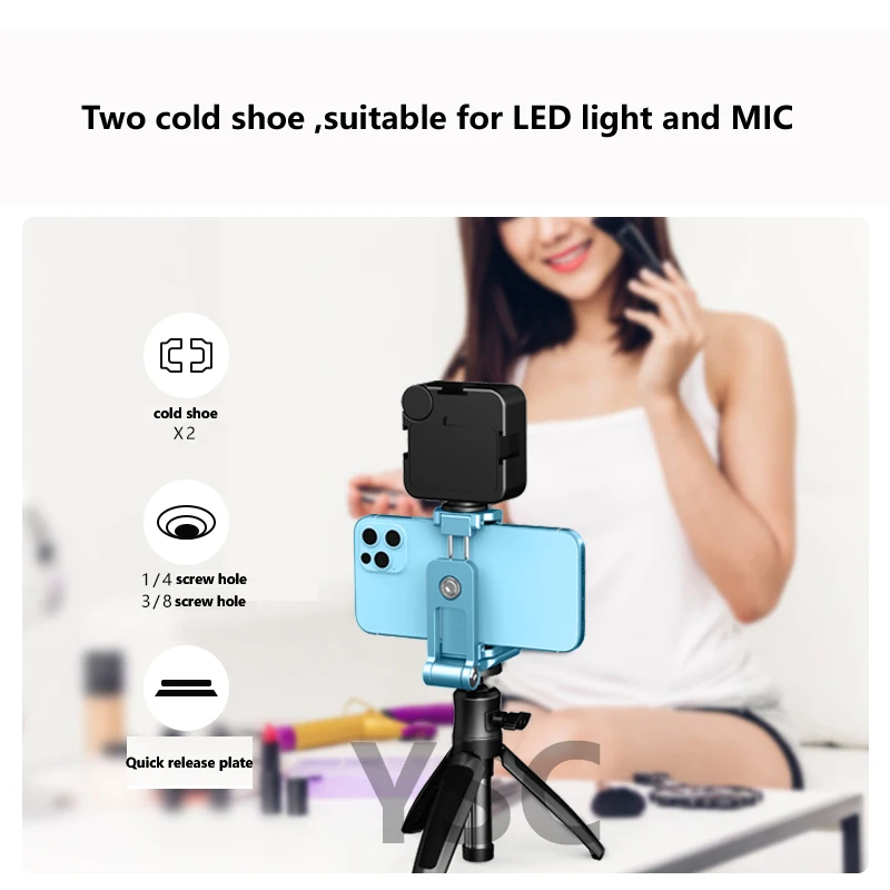 Складной мини-штатив UURIG для телефона адаптер крепления вертикальный