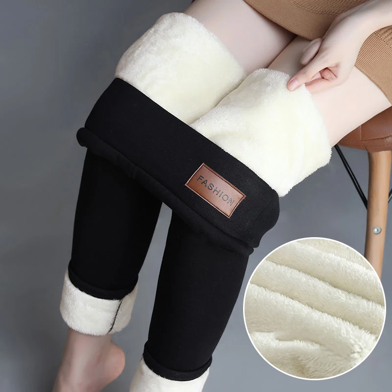 

Newly Winter Warm Fleece Pantyhose High Waist Thick Lined Leggings Slim Stretchy Tights for Women Outdoor