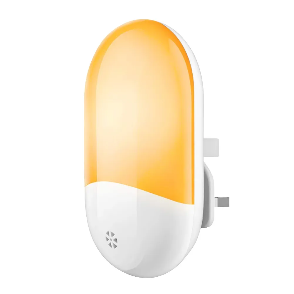 

LED Plug-in Night Light 0.7W Warm White Wall Lights with Dusk-to-Dawn Sensor for Nursing