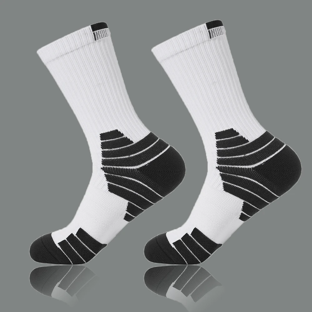 

1 Pair Men's Sports Socks Shock Absorption Cushioning Running Cycling Training Breathability Heat Dissipation Compression Socks