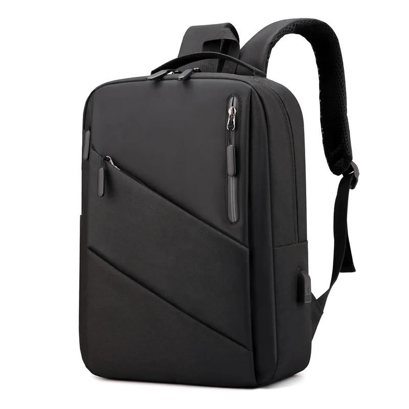 Waterproof Business Backpack Men's Multifunction Men Stylish Backpack Reflective Design Black Backpacks Usb Charging Back Bag