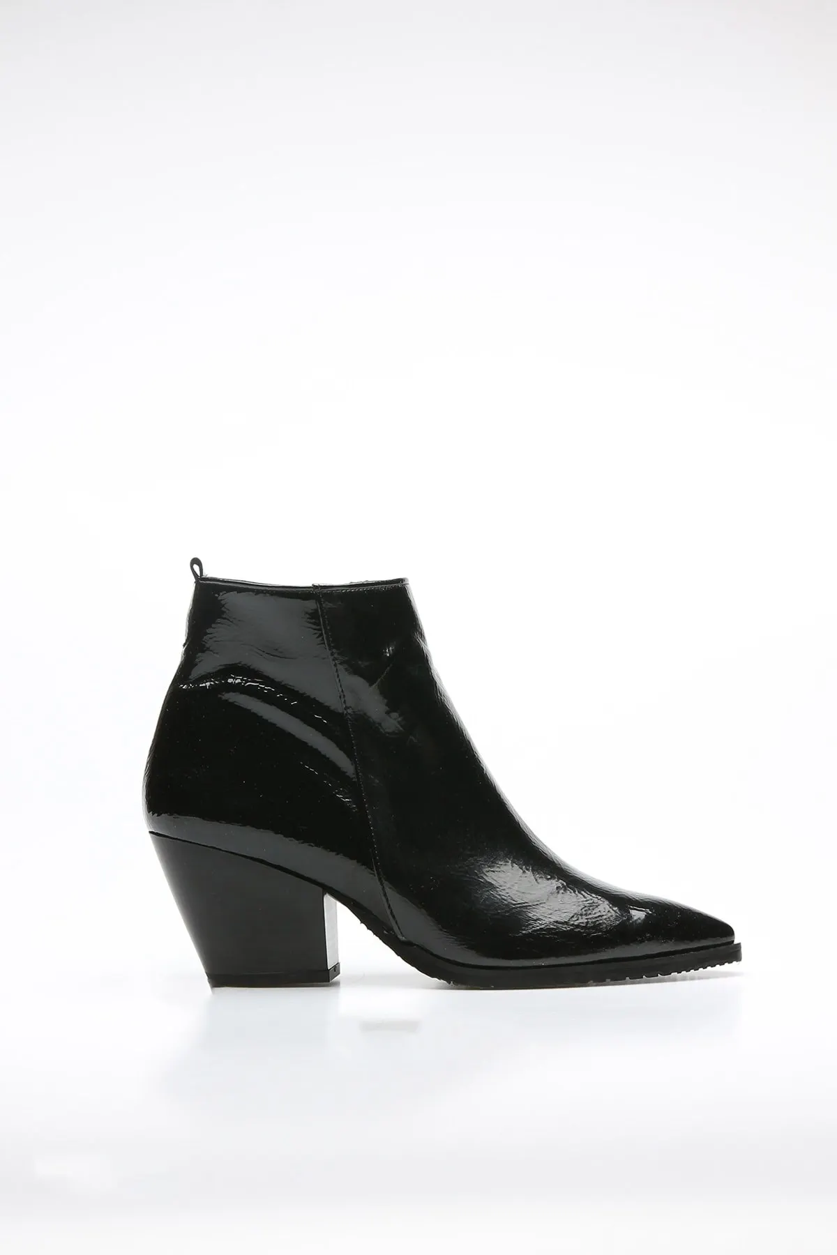 

Fashion Style Black Patent Leather women's Boot Boots & Bootie