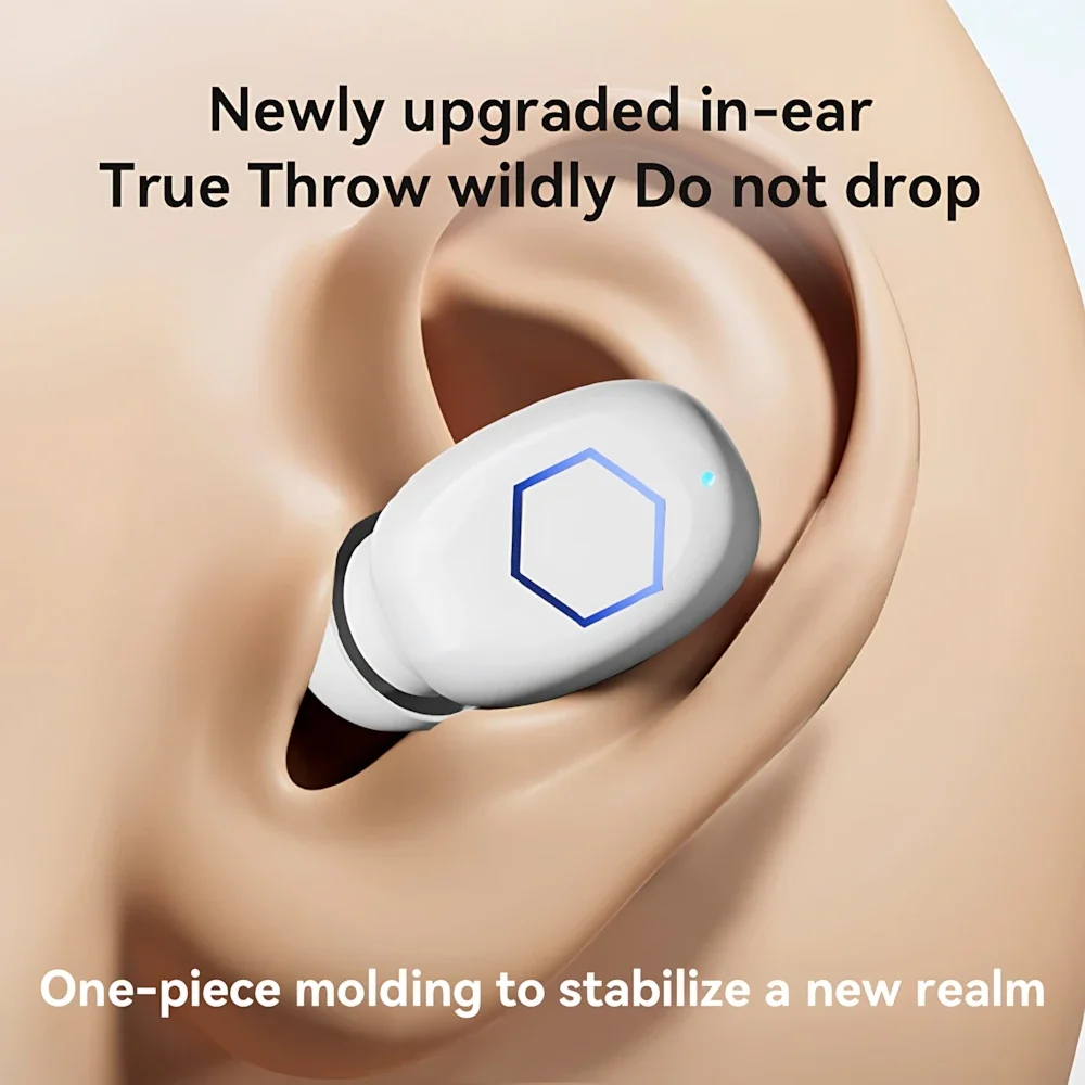 Фото Наушники-вкладыши Bluetooth, беспроводные наушники, HIFI стерео сенсорные игровые беруши с низкой задержкой, мини-портативные креативные подарки для девочек №4