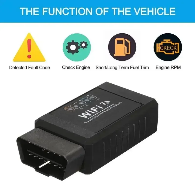 Сканер Obd2 Wifi Elm327 V1.5 Для Iphone/android Автоматический Диагностический Инструмент Obdii