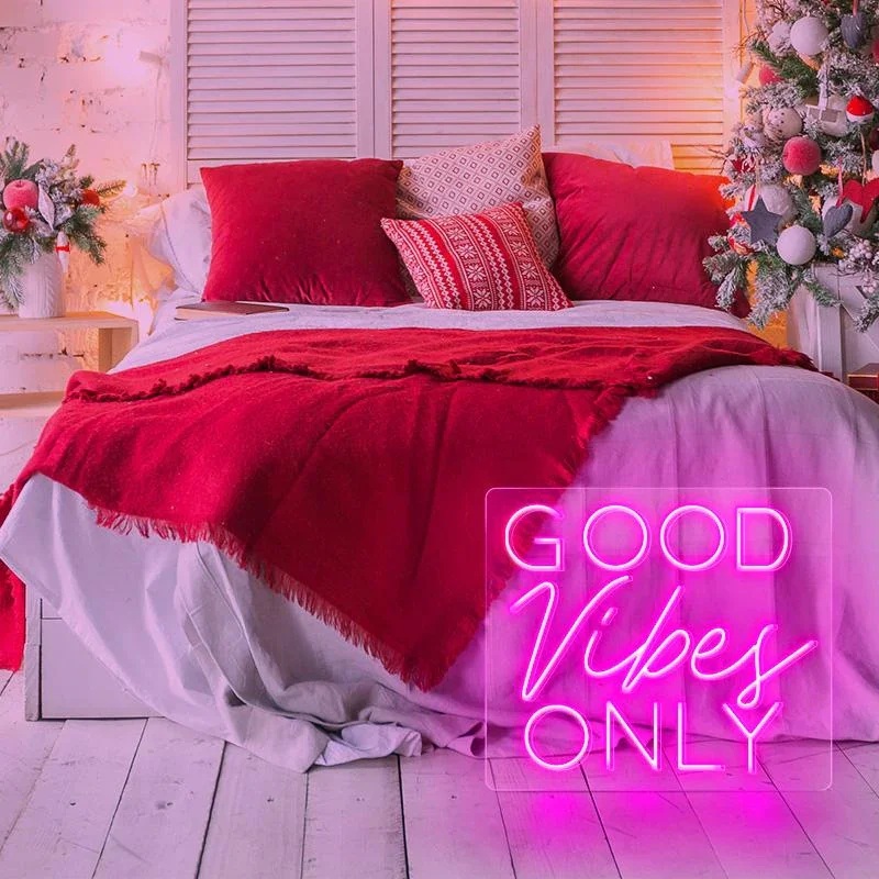 

ineonlife Neon wedding good Vibes Only Custom LED luminous lamp Party Acrylic Room western Decor Mural Romantic gift