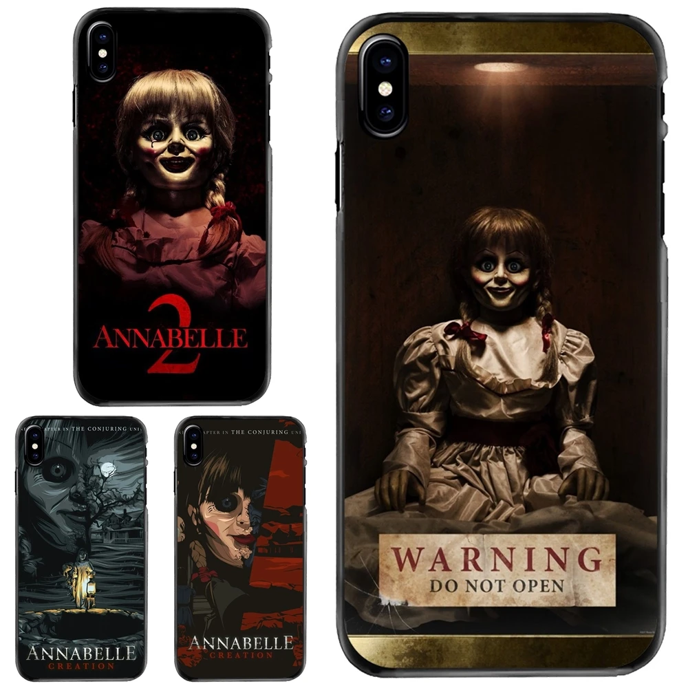 horror Annabelle Creation 2017 For Apple iPhone 11 12 13 14 Pro MAX Mini 5 5S SE 6 6S 7 8 Plus 10 X XR XS Hard Phone Shell Case