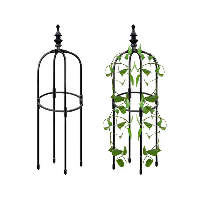 

Obelisk Trellis Metal Support For Outdoor Indoor Flower Plants Patio Lawn Porch Balcony Trellis For Clematis Jasmine Sweet Peas