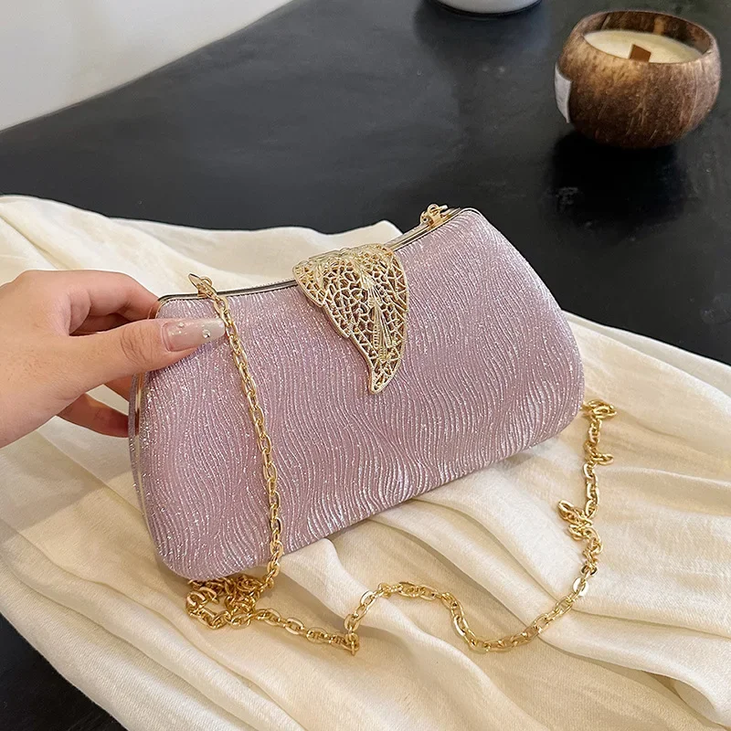 Новая модная Ретро сумка-мессенджер через плечо с застежкой и цепочкой для