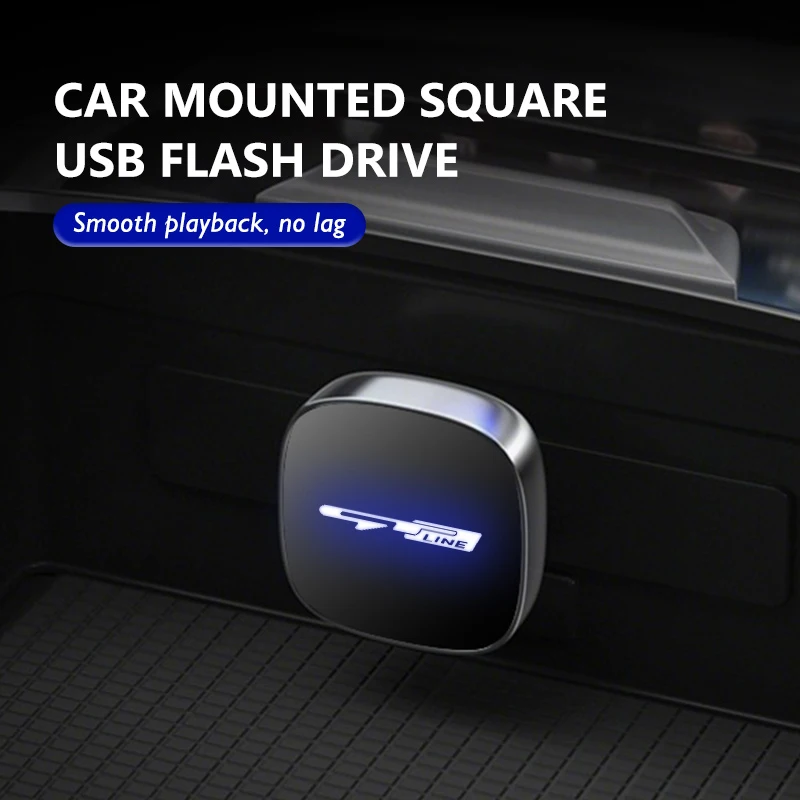 Фото Портативный USB-накопитель для приборной панели автомобиля, 32 ГБ/64 ГБ, квадратный, для KIA Rio K5 K2 Sportage Ceed Sorento Picanto Stinger №5