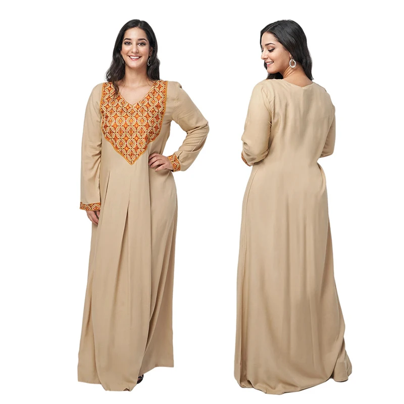 Embroidery Dubai Turkey Muslim Ramadan Eid Abaya For Women 2022 Long Dress Moroccan Caftan Evening Arabic Abaya Party Clothing