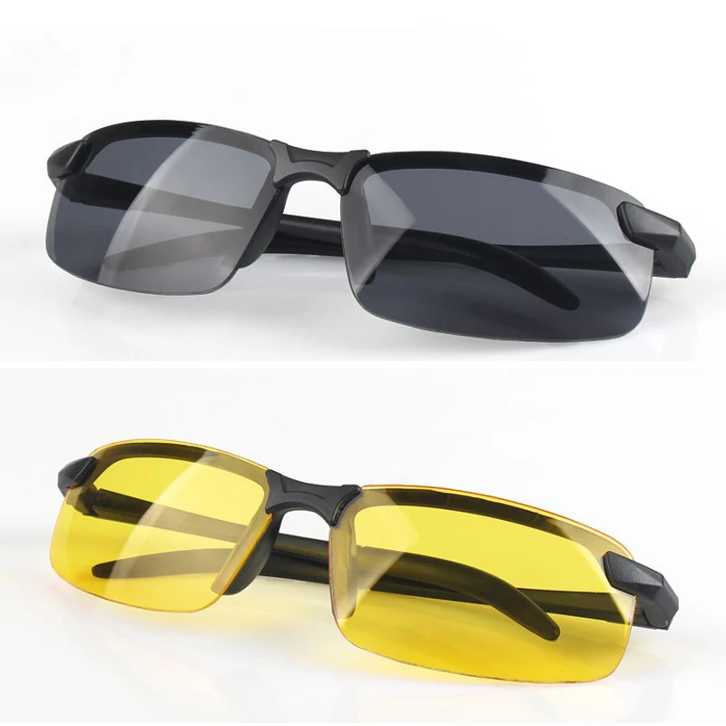 

Driver Goggles Yellow Glasses Men Night Vision Glasses PC Frame Sunglasses Outdoor Sport Sun Glasses Glasses