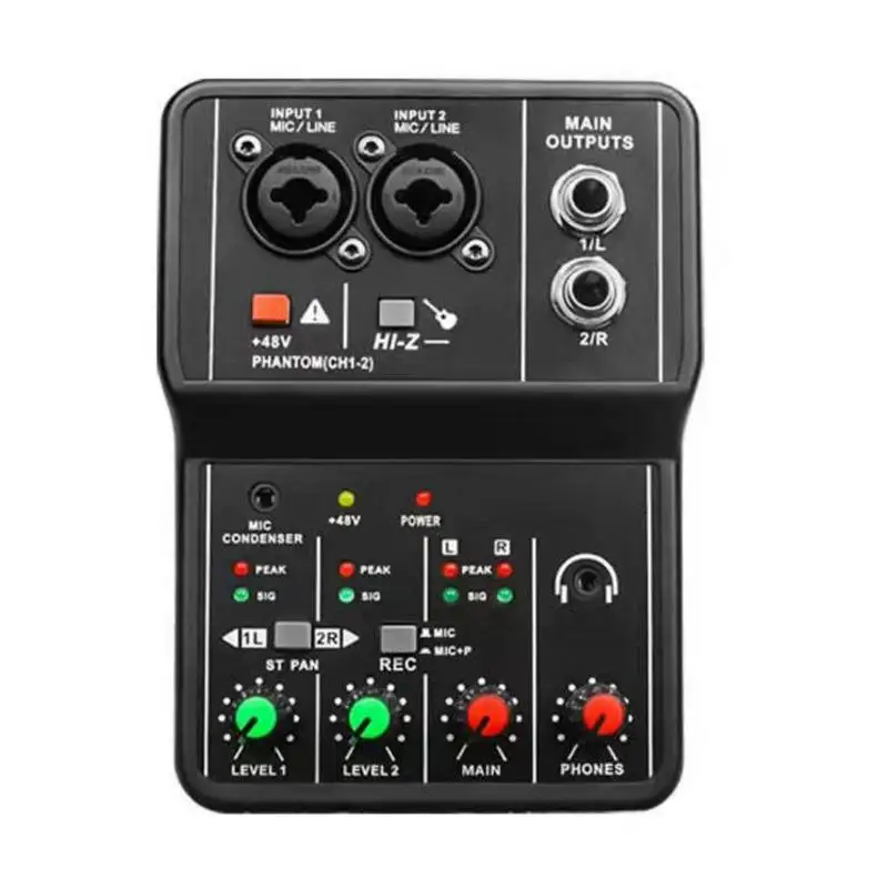 

Миксер, звуковая карта, стабильная звуковая карта в реальном времени, плата с эффектами, миксер, компьютерная запись, главный Миксер для жив...