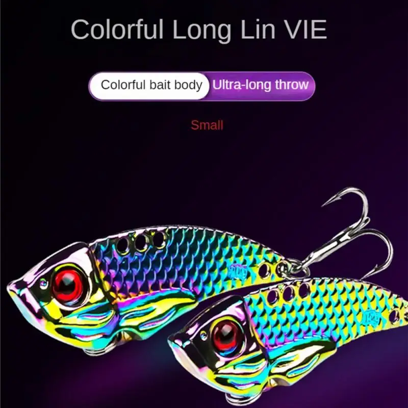 

Fake Bait Three Hooks Swimmer Small And Exquisite Colorful Bait Body Reflective Lure Fish Metal Lure Not Easy To Run Fish Metal