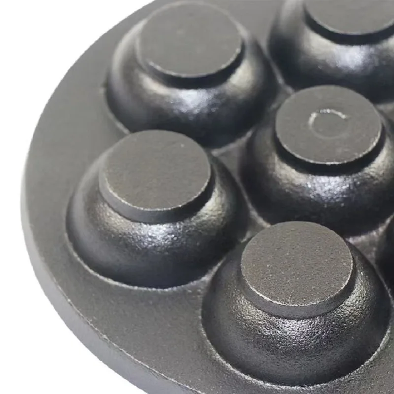 Плоская сковорода для блинчиков жарки осьминога чугунная плотная антипригарная