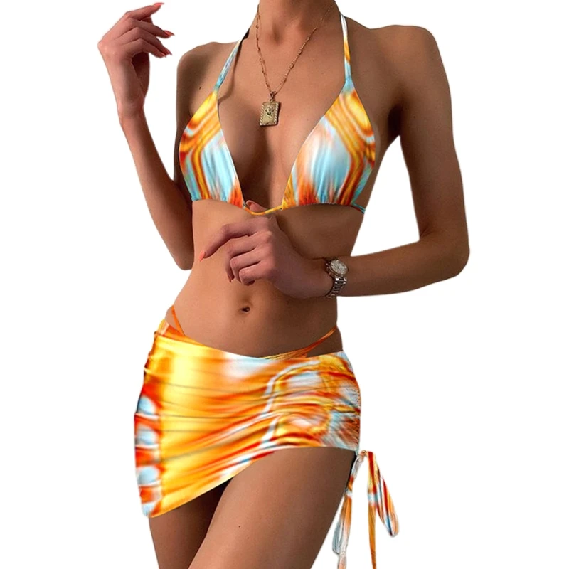 

Beach Bikini Fashion Style Split Soft Knotted Bikini Swimsuit Female Low Waist Lacing Bikini Suit Sexy Ladies Swimsuits