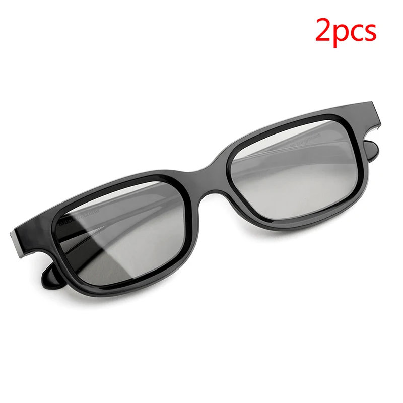 2Pcs/Lot VQ163R Polarized Passive 3D Glasses for 3D TV Real 