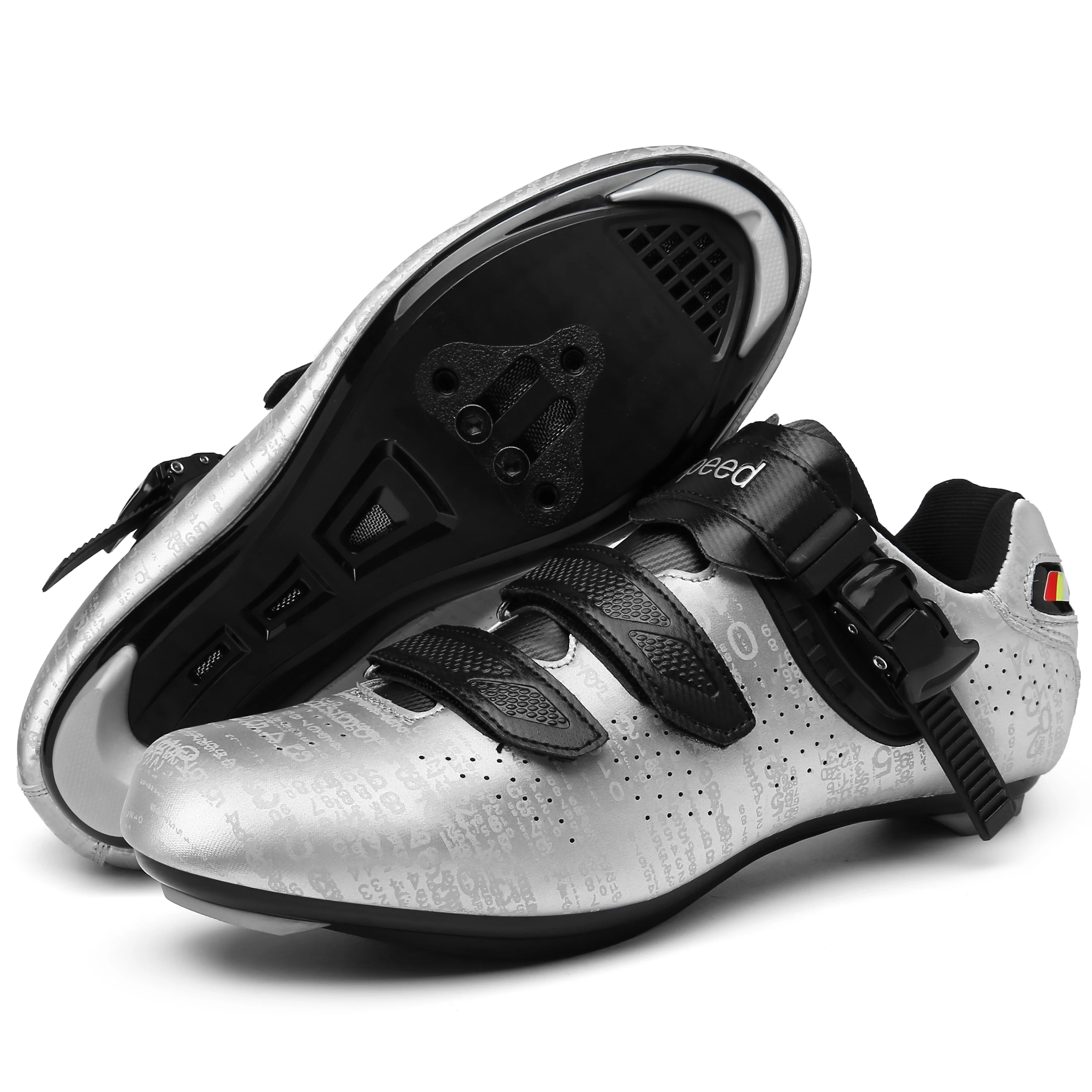 Купи Cycling Shoes 2022 Mountain Bike Sneakers Reflective Women's Bicycles Speed Men's Cleats Road Swivel High Quality Road SPD MTB за 1,598 рублей в магазине AliExpress