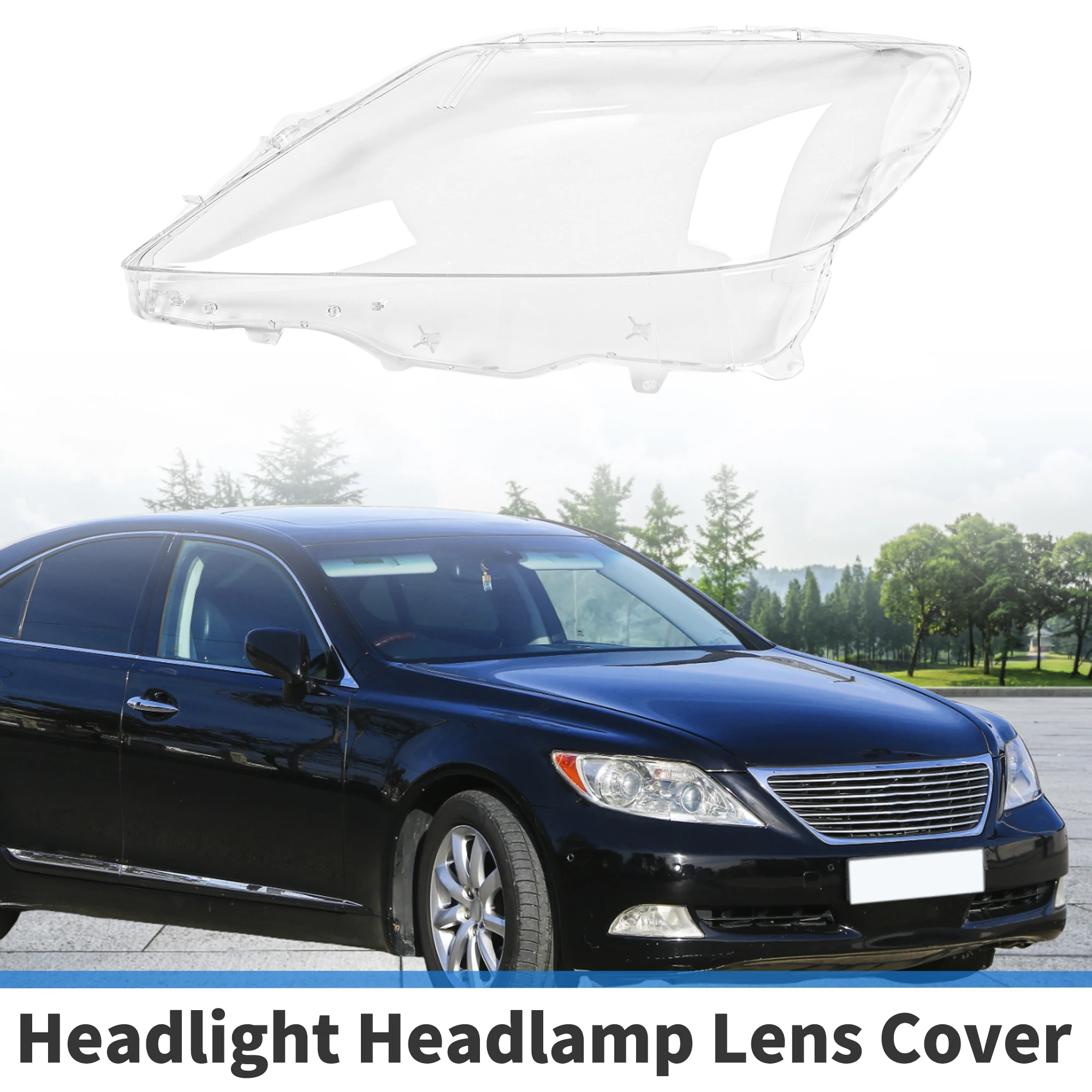 Фото UXCELL, 1 шт., крышка объектива передней левой фары автомобиля для Lexus LS460/LS600 2010-2012, прозрачный корпус автомобильных фар №1