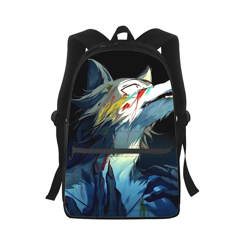 BEASTARS Anime Men Women Backpack 3D Print Fashion Student School Bag Laptop Backpack Kids Travel Shoulder Bag