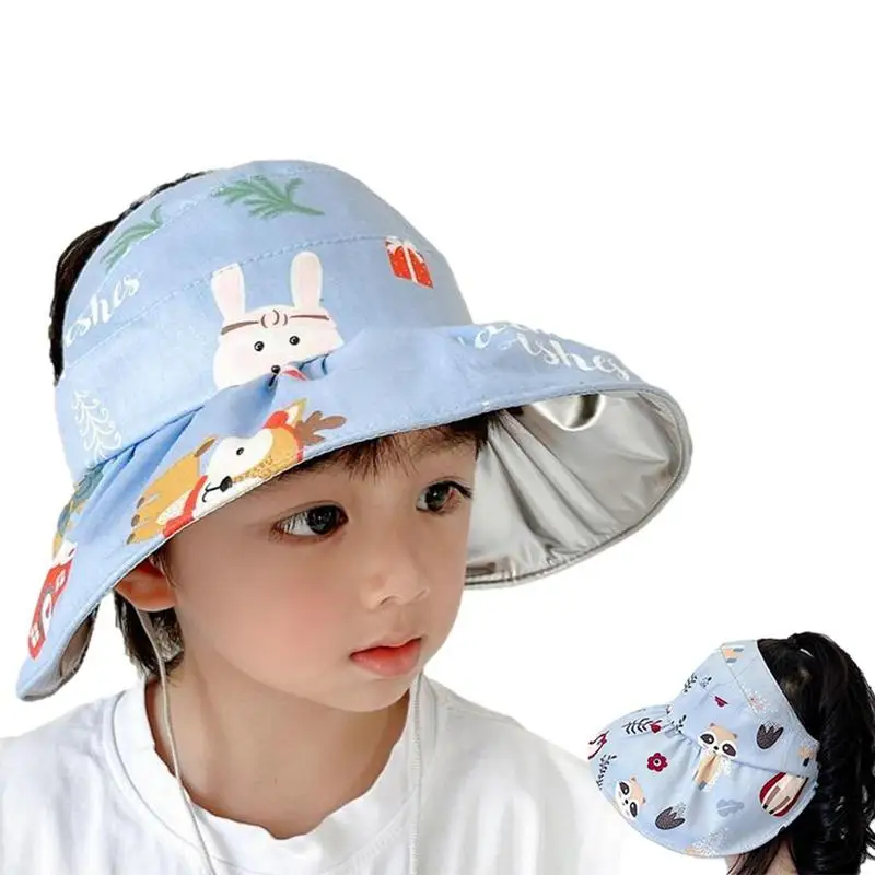 

Children's Sun Hats Sunscreen Kids Sun Hats Summer UV Protection Beach Visor Hat For Girls For Outdoor Travel Beach Camping