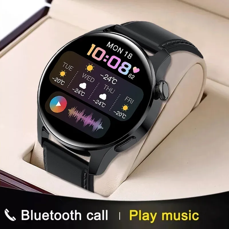 

2022 New For HUAWEI Smart Watch Men Waterproof Sport Fitness Tracker Weather Display Bluetooth Call Smartwatch For Android IOS