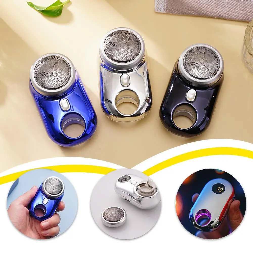 

Men's Portable Pocket Mini-Shave Electric Razor Travel Shaving Machine Waterproof Wet And Dry Dual-use USB Charging Face Trimmer