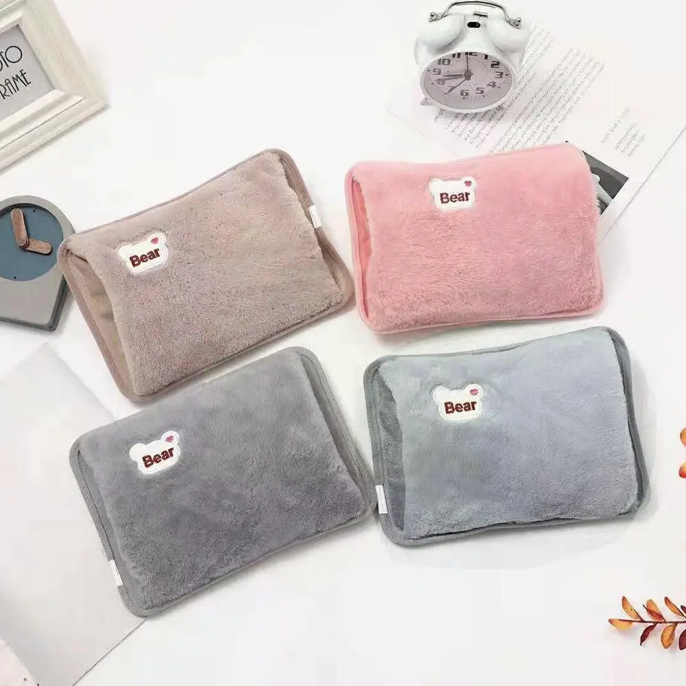 

Hand Warmer Heat Pack Cute Rechargeable Electric Hot Water Hot Rabbit Reusable Bottle Water Fur Handwarmer Bag Safety G7O7