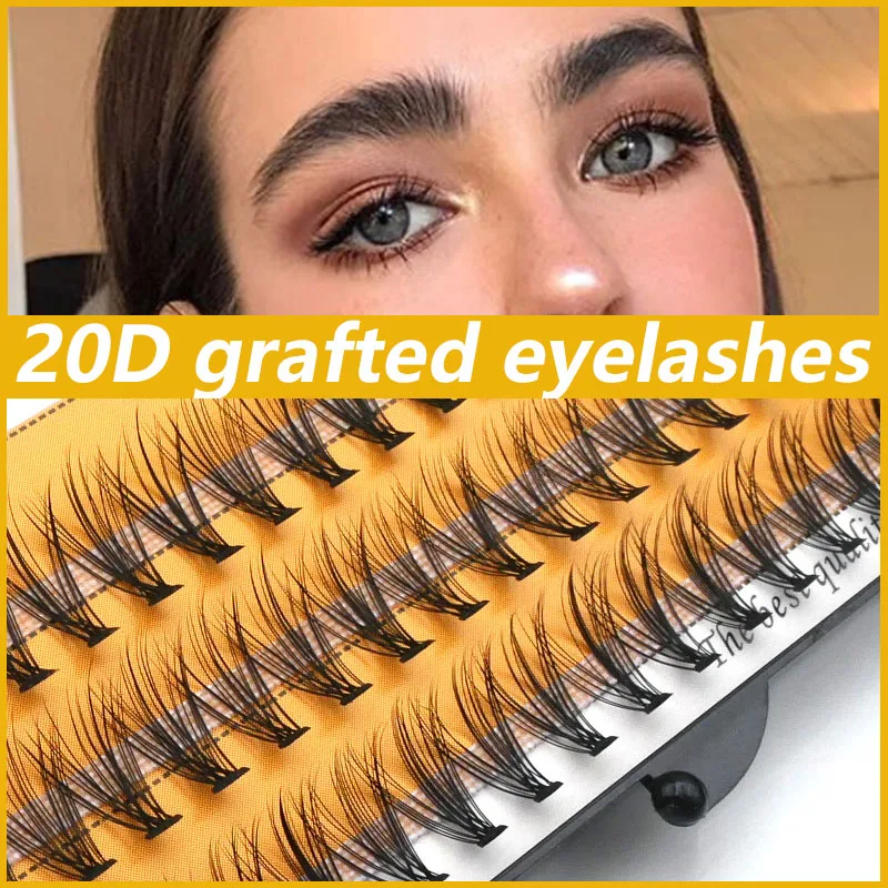 

Anlinnet 20D Mink lash 60 cluster Individual Lashes Extension Soft Natural 3D Russian Volume false eyelashes For makeup