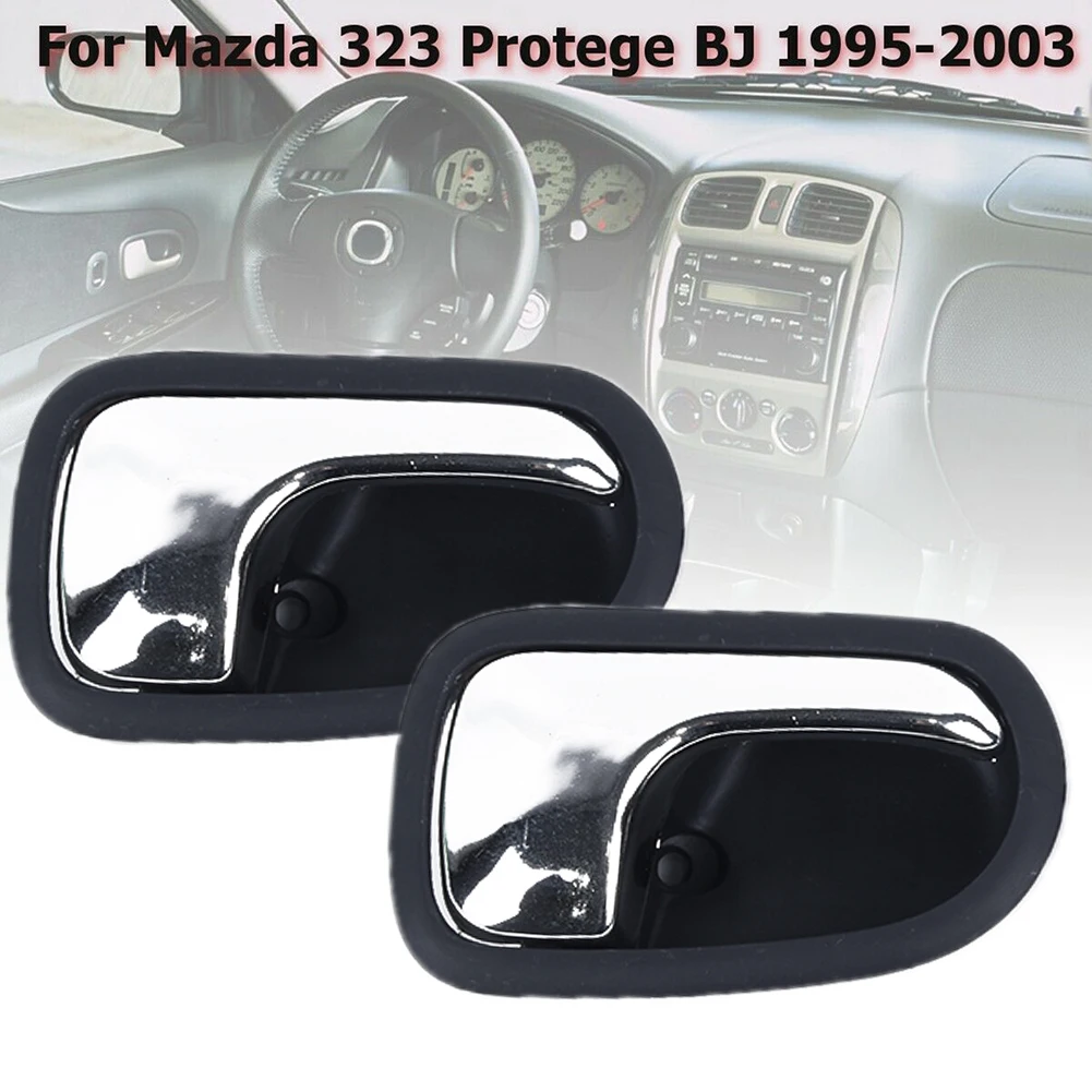 Фото Для Mazda 323 Protege BJ 1995-2003 детали внутренней дверной ручки пластиковые S54N-58-33065-A S54N-59-330B65 салон автомобиля №4