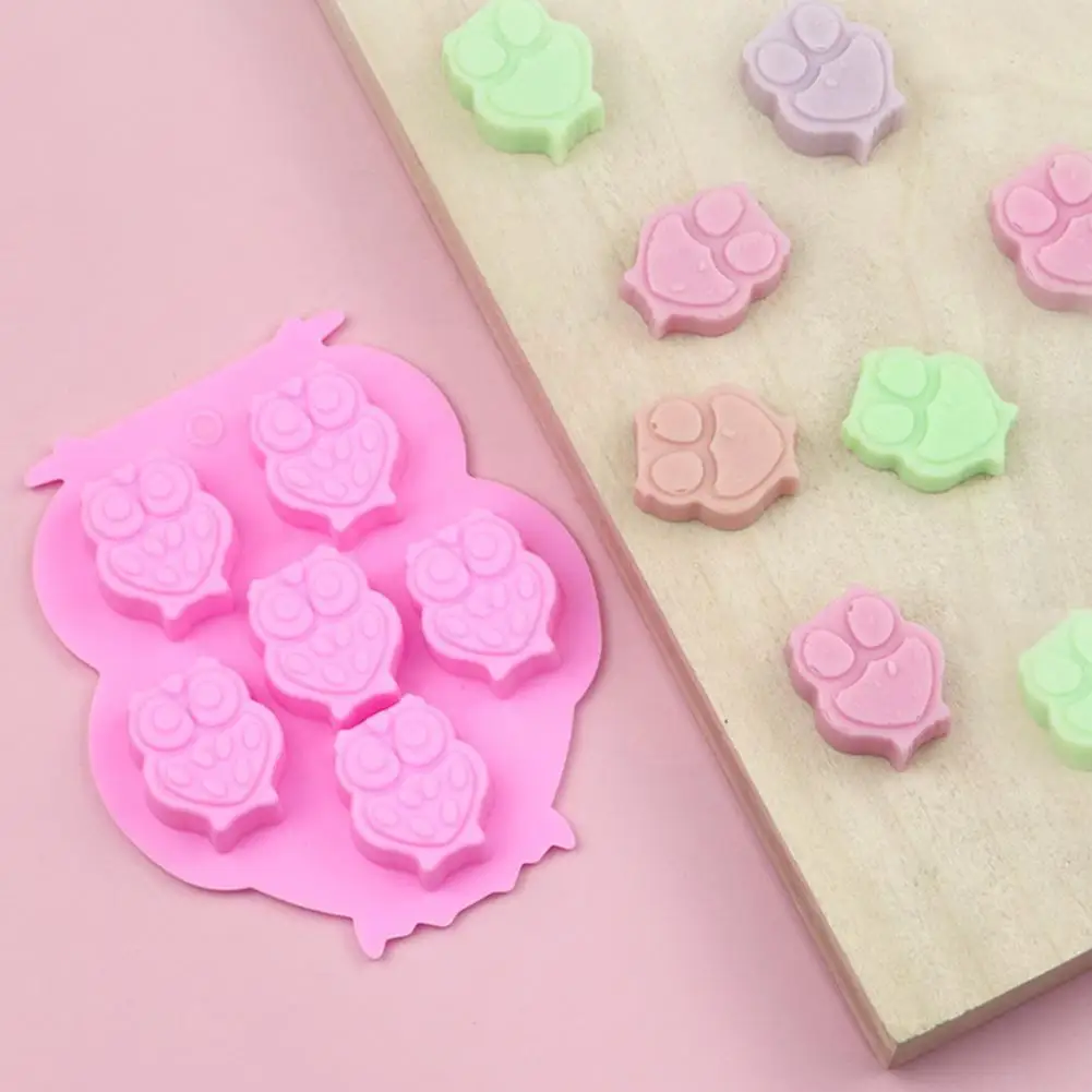 

Силиконовые формы для выпечки «Сова», 6 ячеек