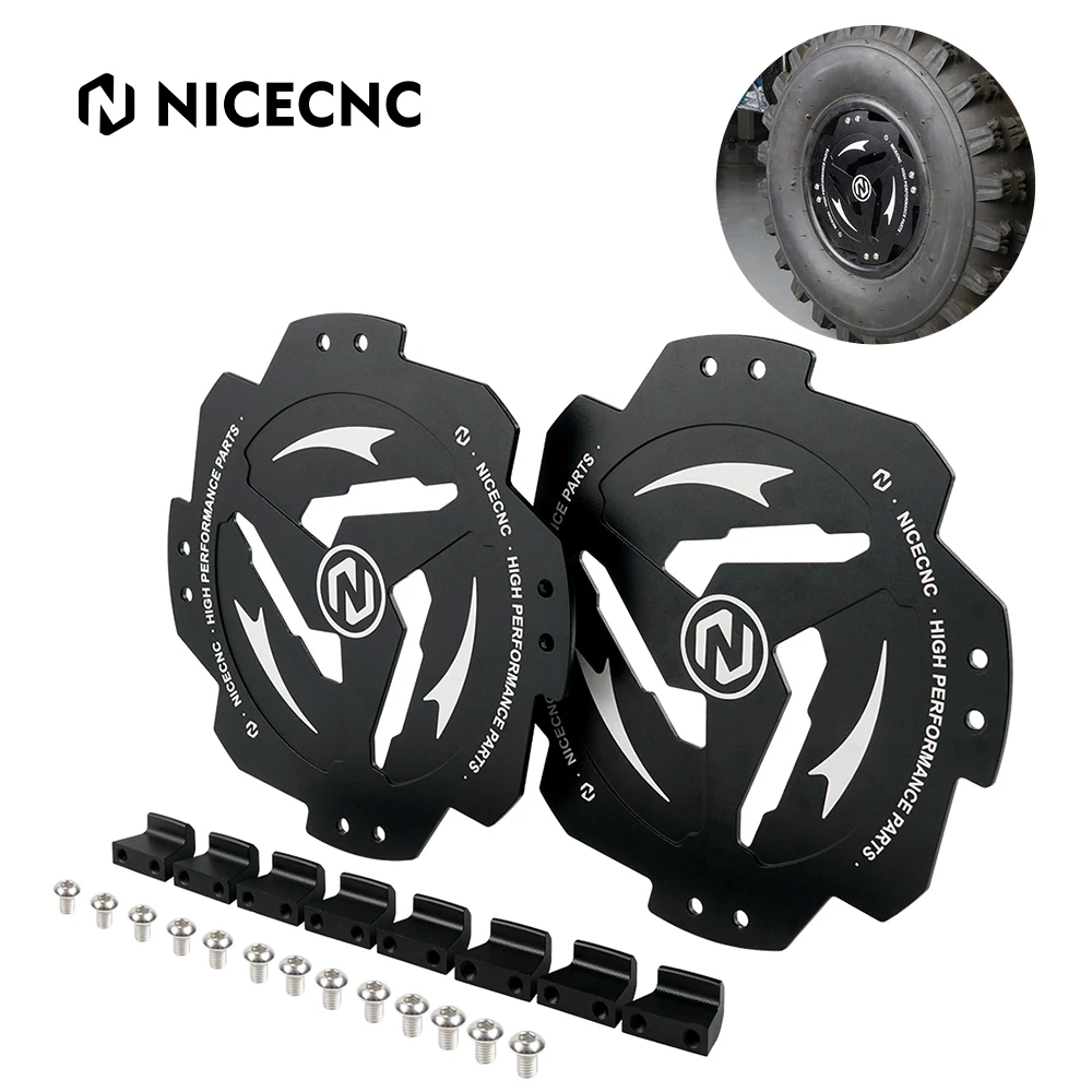 NiceCNC ATV for Yamaha RAPTOR 700 R YFM700 700R 2014-2022 YFZ450R YFZ450 Front Rear Wheel Hub Guard Protector Parts